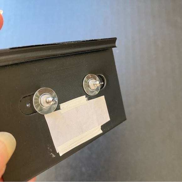 Vtg RMN Necklace Matching Earrings Hammered Silver and Gold Tone 18"-20" Chain - Picture 6 of 8